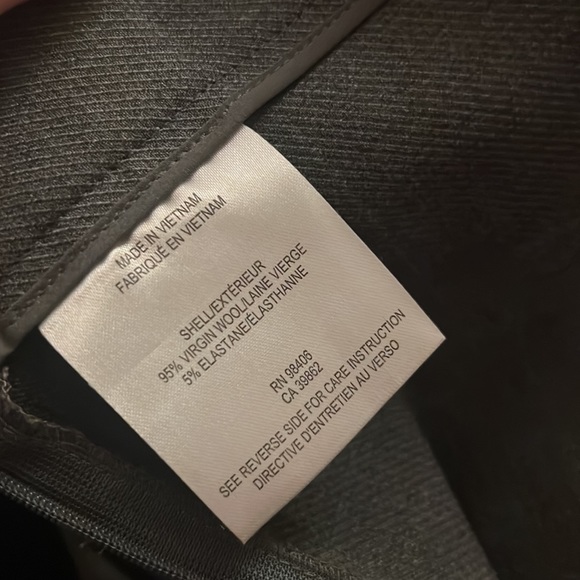 Never Worn 🪩 NWOT THEORY Talluva Skinny High Waist Twill Grey Wool Trouser Sz 2 - Picture 5 of 6